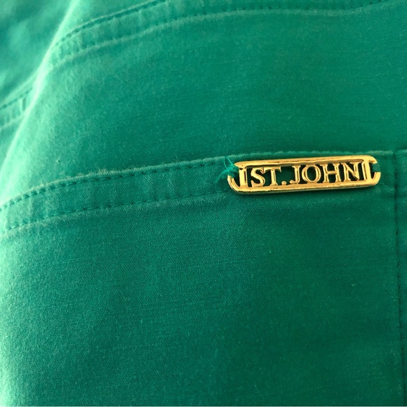 Turquoise St John pants - summer styling - Picture 6 of 7